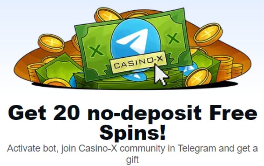 20 No Deposit Free Spins at Casino-X