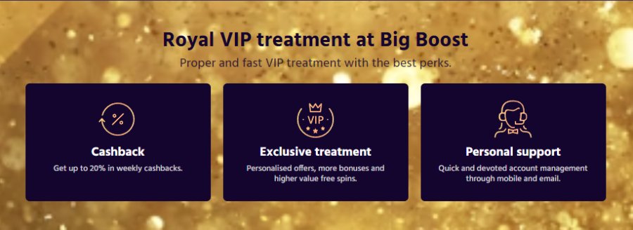 vip bonus at big boost